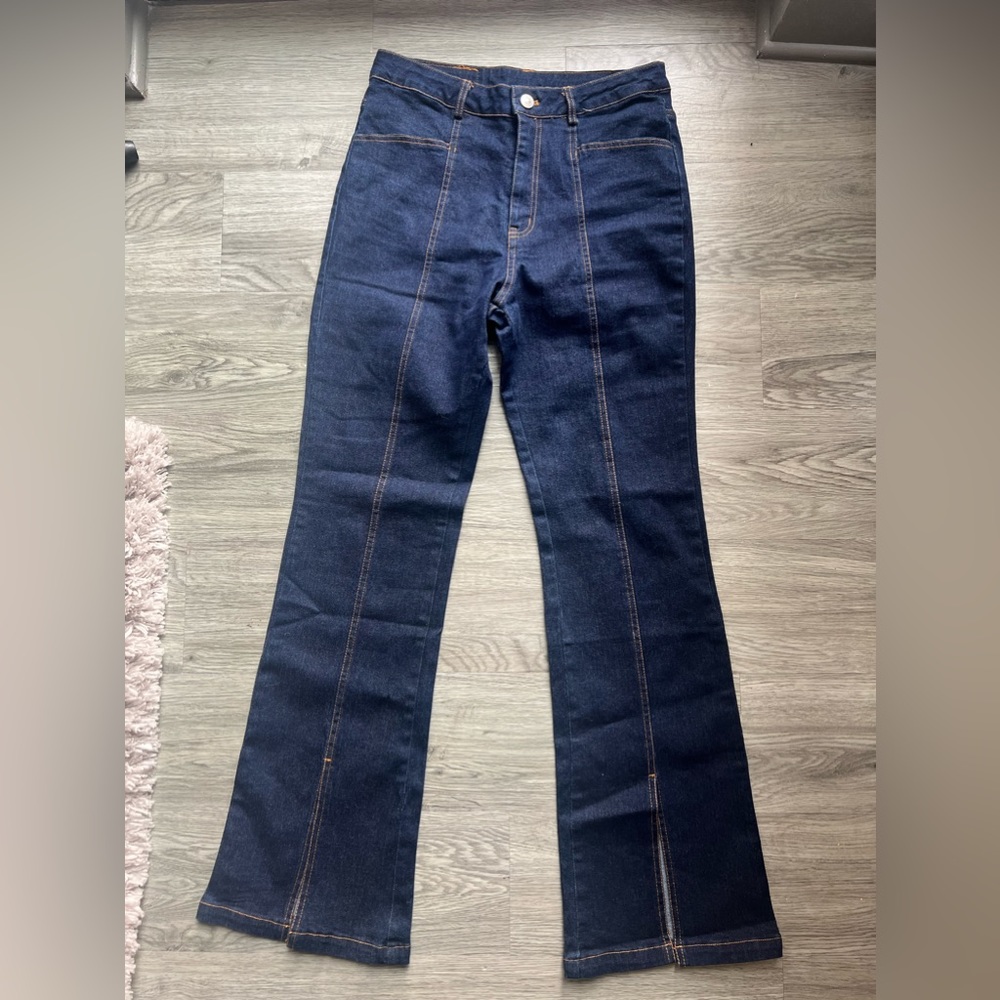 Princess Polly Denim Dark Wash Kickboot Jean